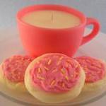 Tea Cup And Cookies Candle..