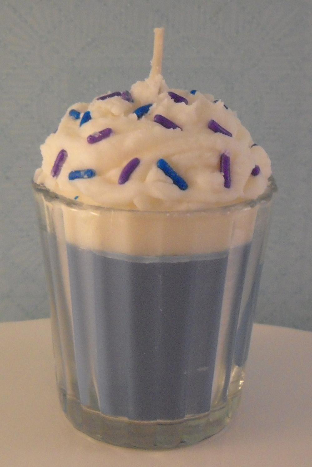 Votive Milkshake Candle Vanilla Buttercream Scented Soy Wax