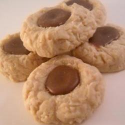 6 Peanut Butter Thumb Print Cookies with a Chocolate Center Candle Tart Melts Soy Wax Wickless Candles
