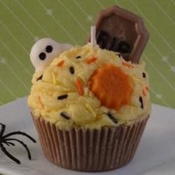 Halloween Cupcake Soy Candle Candy Corn Scented